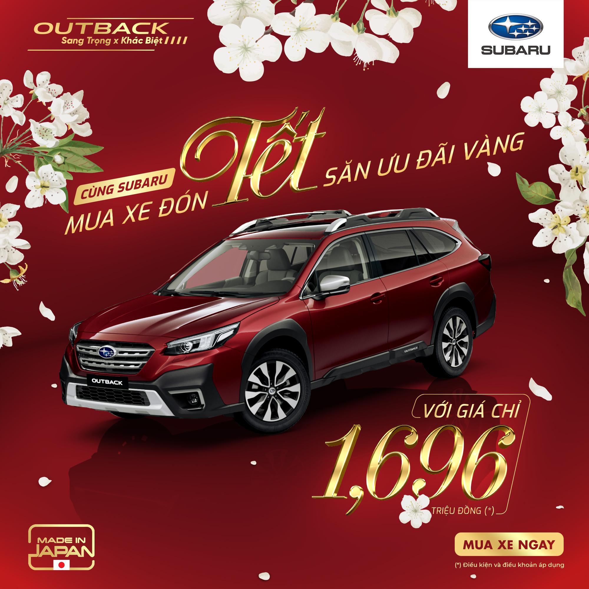 CHƯƠNG TRÌNH KHUYẾN MÃI SUBARU OUTBACK THÁNG 1/2025