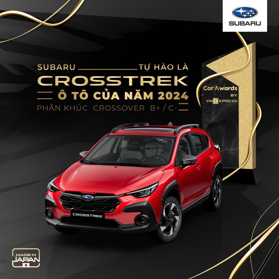 Subaru Crosstrek vinh dự giành giải “ Ô Tô Của Năm 2024”